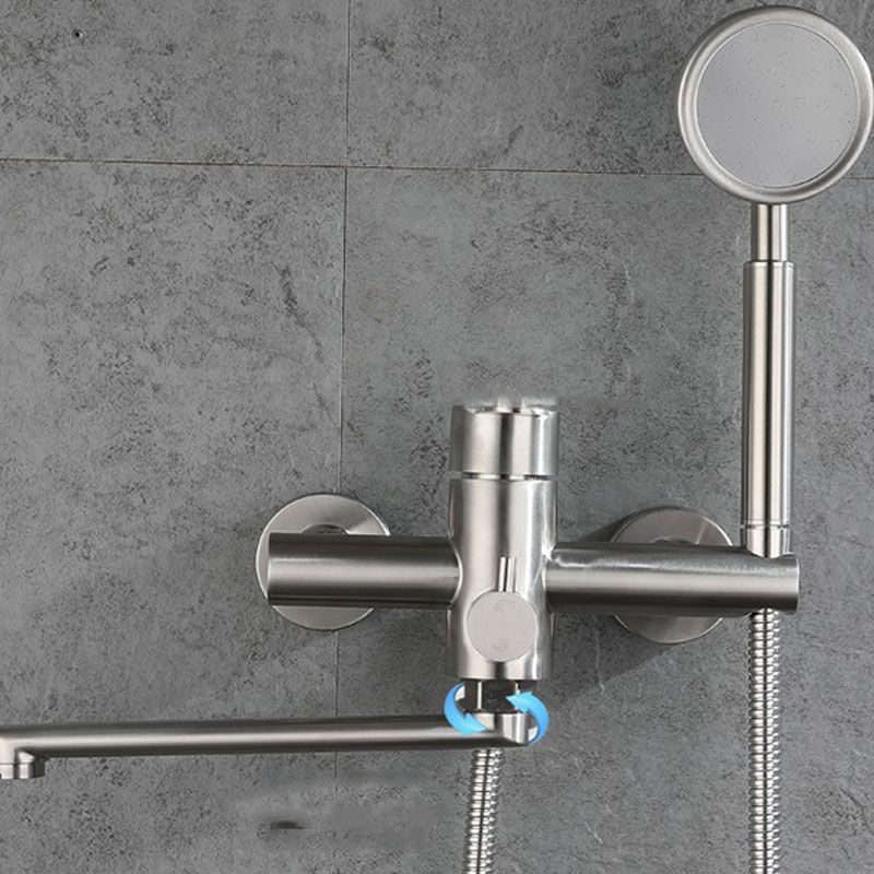 Lisslune | Bathroom Bathtub Faucet Lever Handheld Shower Bathtub Faucet