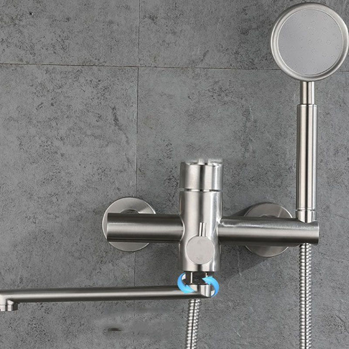 Lisslune | Bathroom Bathtub Faucet Lever Handheld Shower Bathtub Faucet