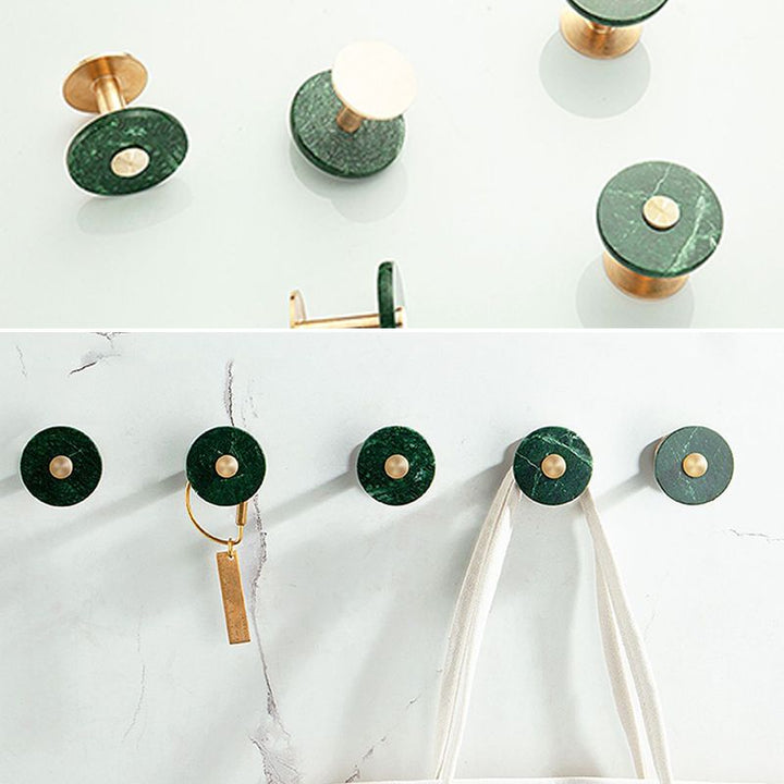 Lisslune | Brass Bathroom Accessory Set Marble Bathroom Accessory Set for Home