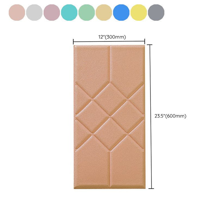 Lisslune | Modern Wall Cladding Living Room Peel and Stick 3D Embossing Waterproof Wall Cladding