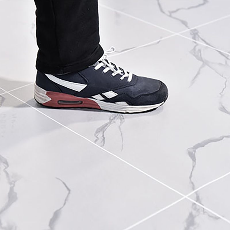 Lisslune | Rectangular Plastic Floor Waterproof Fabric Look Floor Tiles