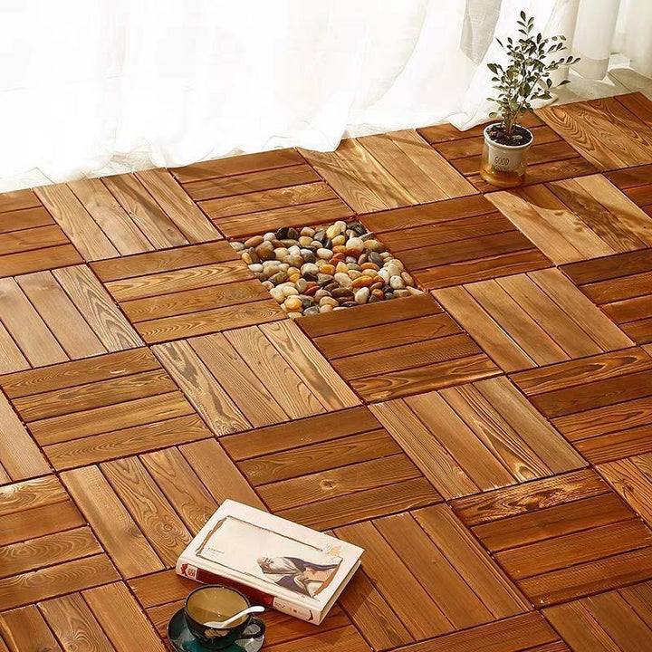 Lisslune | Pine Dark Laminate Flooring Mold Resistant Laminate Plank Flooring