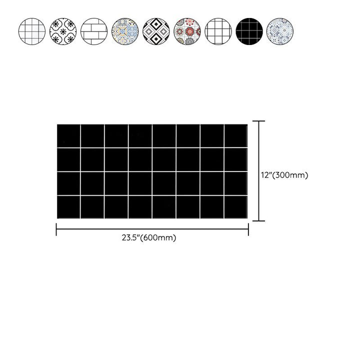 Lisslune | Individual Tile Peel and Stick Backsplash Contemporary Kitchen Paper
