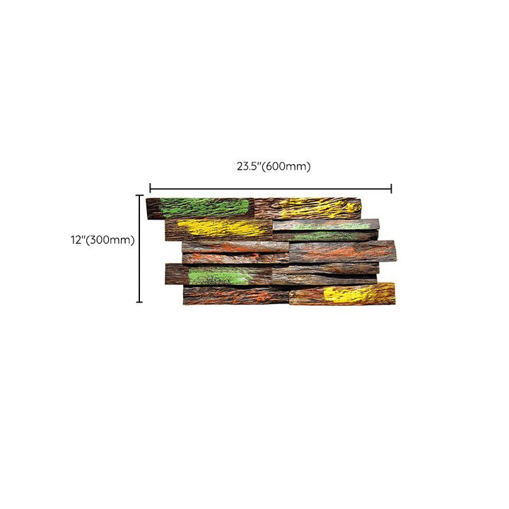 Lisslune | Solid Wood Wall Panel in Country House Style Commercial Living Space Wall Plate (1-Pack)