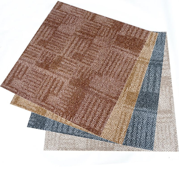 Lisslune | Living Spaces Square Vinyl Flooring Peel and Stick Fabric Look PVC Floor Covering