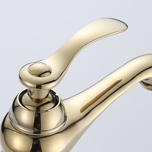 Lisslune | Luxury Vessel Faucet Brass Lever Handles Low Arc Sink Faucet