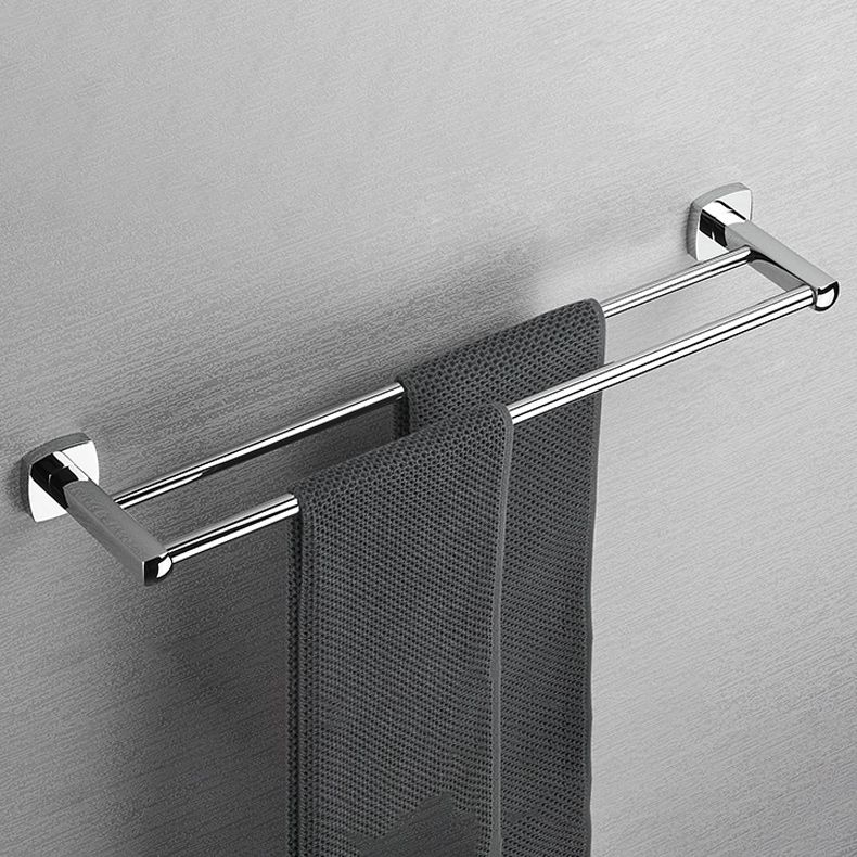 Lisslune | Polished Chrome Modernism Bathroom Accessory Set Bath Shelf / Towel Bar / Bathrobe Hook Included