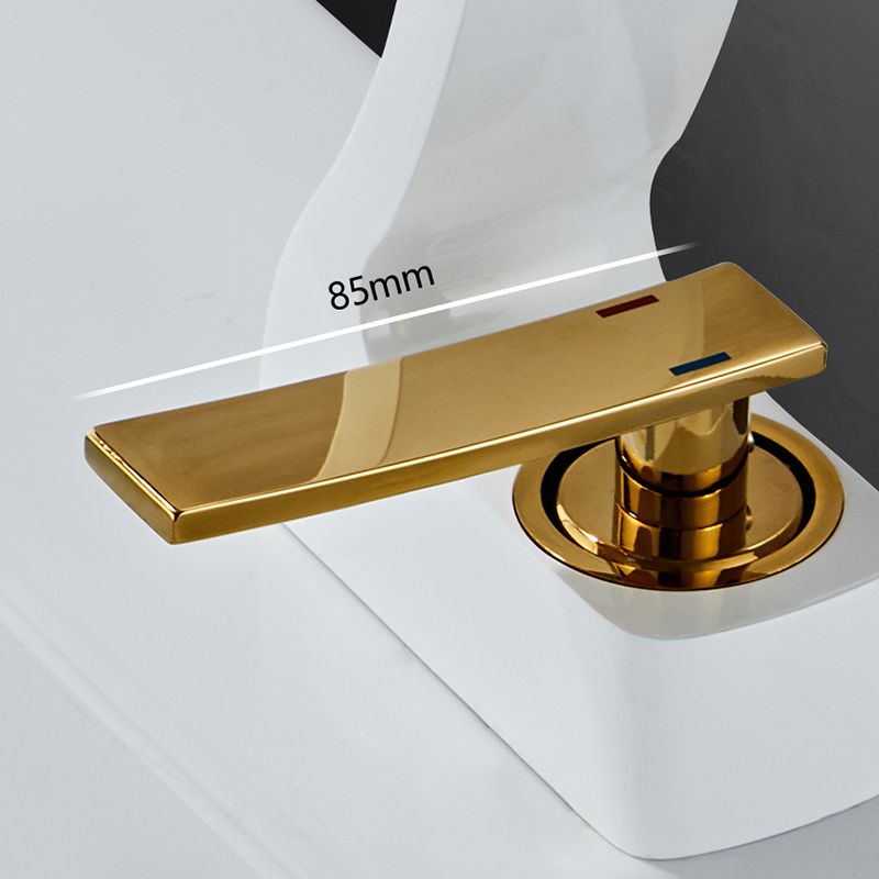 Lisslune | Modern Single-Lever Basin Faucet Bathroom Brass Central Faucet