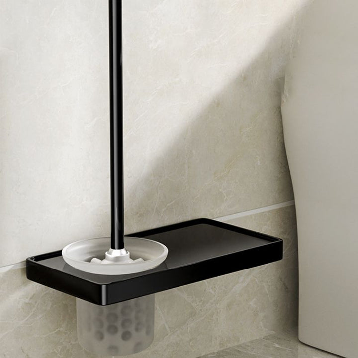 Lisslune | Modern Bathroom Set Towel Bar Paper Holder Black Bathroom Accessory Set