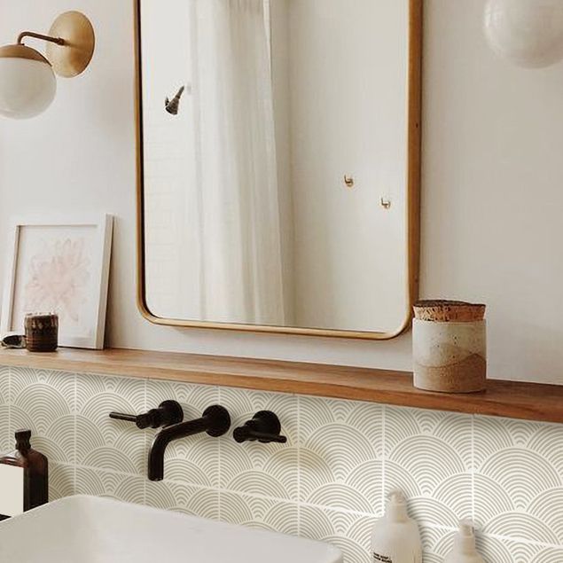Lisslune | Modern Mosaic Tile Peel and Stick Tile Pvc Kitchen Backsplash Peel and Stick Wall Tile