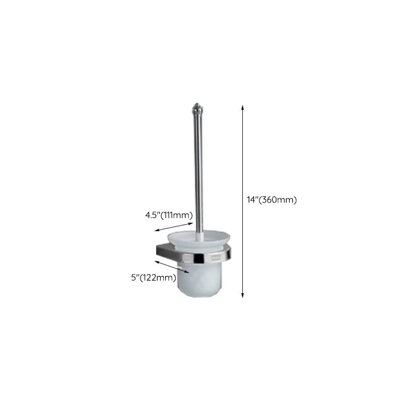Lisslune | Polished Chrome Modern Bathroom Accessory Set in Stainless Steel with Bath Shelf/Towel Rail