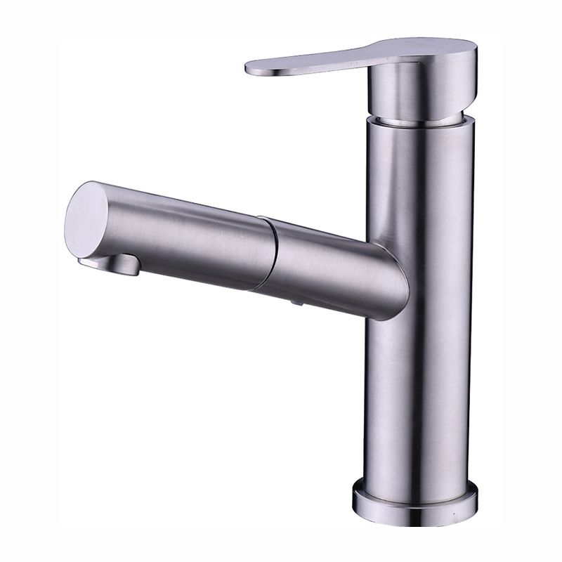 Lisslune | Extendable Faucet Contemporary Single Handle Faucet with Swivel Spout
