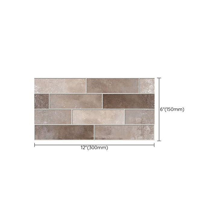 Lisslune | Peel & Stick Subway Tile Rectangle Waterproof Plastic Peel & Stick Tile for Shower