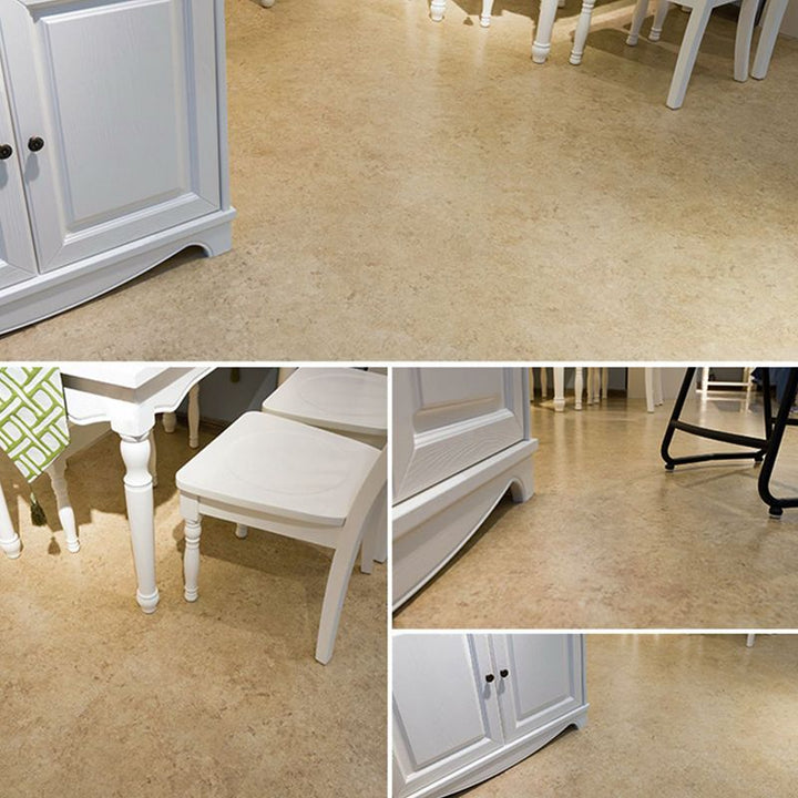 Lisslune | Peel and Stick Vinyl Floor Fabric Look Vinyl Floor with Square Edge
