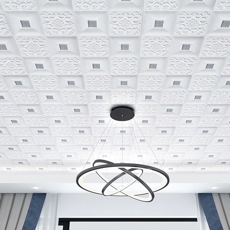 Lisslune | Wall Ceiling Glam Peel and Stick Waterproof Synthetic Brick Living Room Wall Panel (10-Pack)