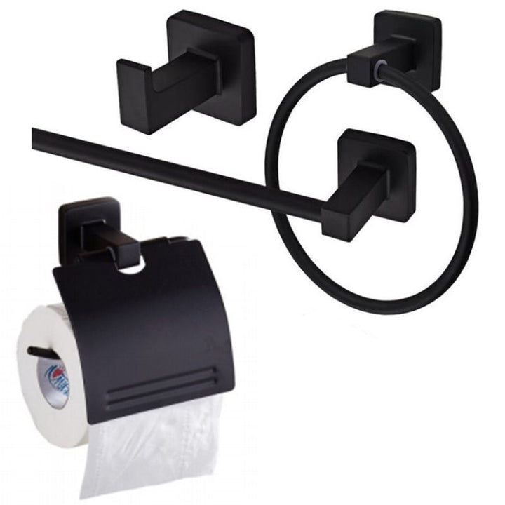 Lisslune | Traditional Metal Bathroom Hardware Set Wall Hooks/Towel Bar/Ring & Paper Holder