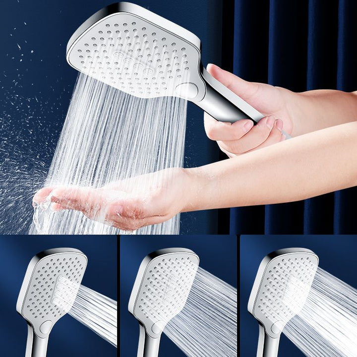 Lisslune | Contemporary Fixed Shower Head Square Metal Shower Head Combo