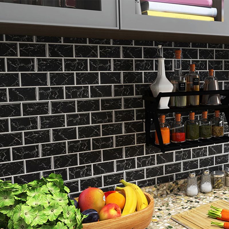 Lisslune | Peel & Stick Subway Tiles Plastic Stain Resistant Peel & Stick Subway Tiles 5-Pack