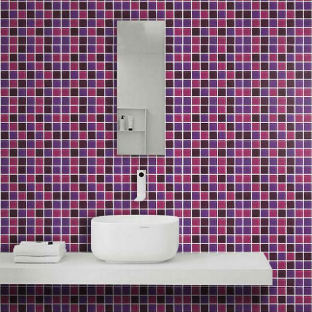 Lisslune | Mosaic Tile Wallpaper PVC Waterproof Peel and Stick Wall Tile with Square Shape