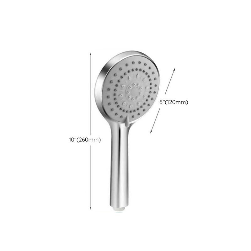 Lisslune | Basic Shower Head Round Plastic Handheld Shower Head in Silver