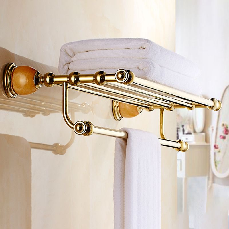 Lisslune | Polished Gold Bathroom Set Metal Bathroom Accessories Hardware Set