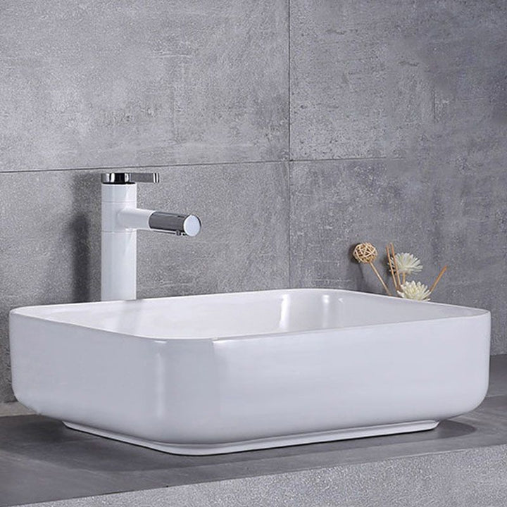 Lisslune | Porcelain Wash Basin Modern Simple Wash Bowl Bathroom Sink