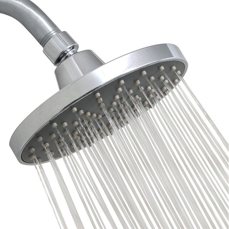 Lisslune | Round Fest Shower Head Silver Single Jet Wall Mounted Shower Head