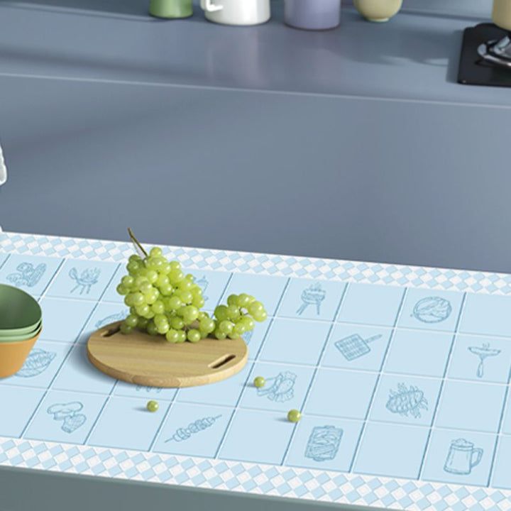 Lisslune | Modern Tiles - Peel and Stick Plastic Square Peel and Stick Wall Tiles for the Kitchen