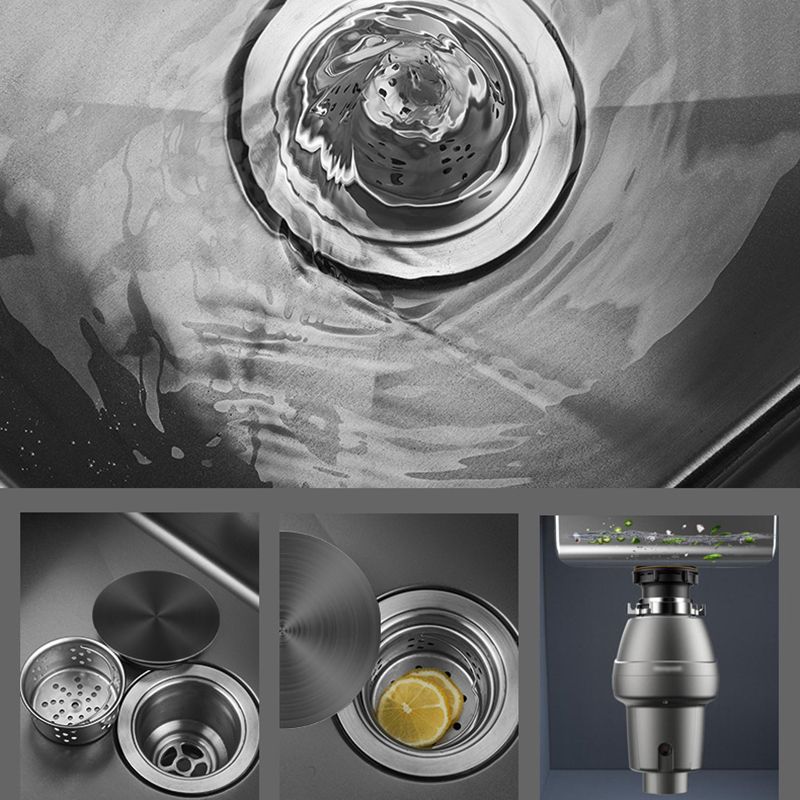 Lisslune | Classic Round Wash Basin Stainless Steel Built-in Basin Non-slip Round Basin for the Kitchen