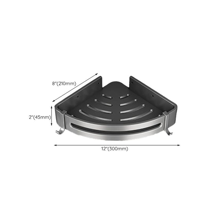 Lisslune | Gray bathroom accessories as a single item or as a set with towel holder/bathroom shelf/robe hooks