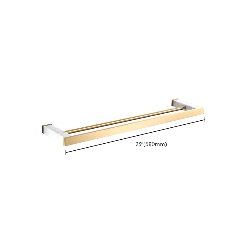 Lisslune | Metal and Marble Bathroom Accessory Individually or in Set in Gold