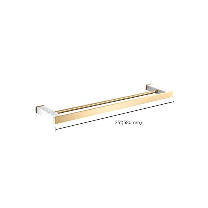 Lisslune | Metal and Marble Bathroom Accessory Individually or in Set in Gold