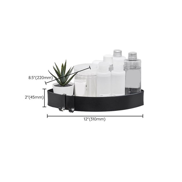 Lisslune | Modern Aluminum Bathroom Accessory Set Matte Black Bathroom Shelf/Towel Holder/Paper Holder