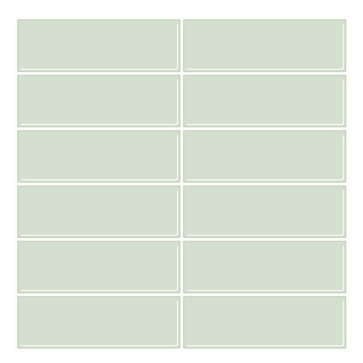 Lisslune | Peel and stick tiles Waterproof plastic rectangular peel and stick tile for the kitchen 2-pack