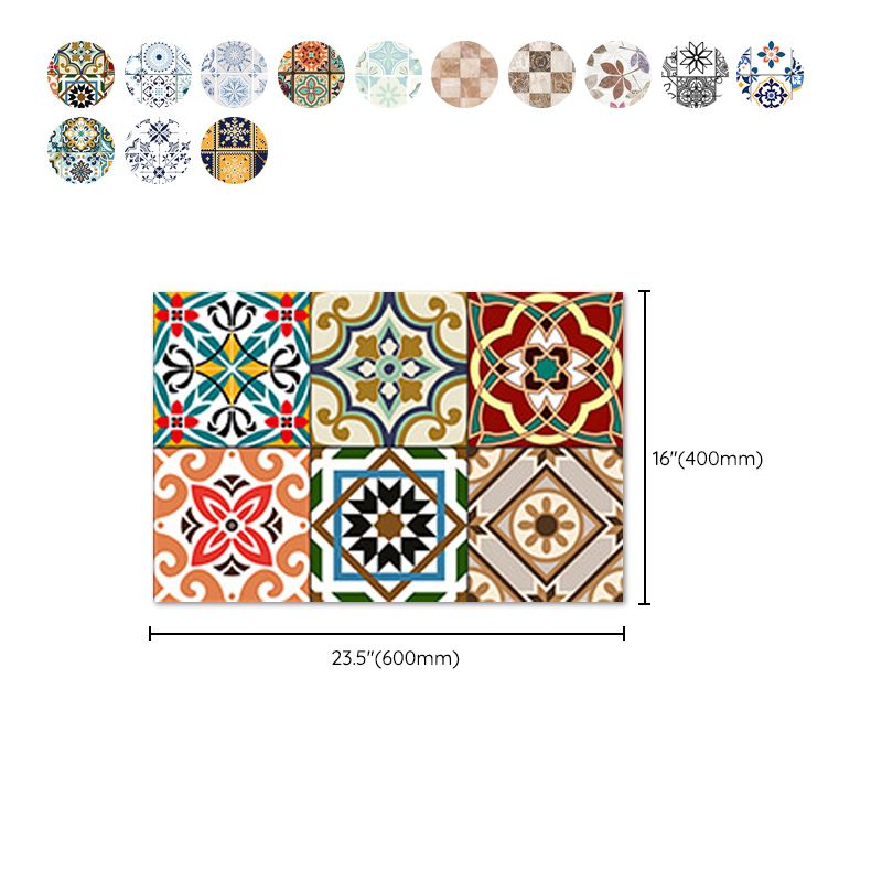 Lisslune | Square Spanish Single Tile Mold Resistant Peel & Stick Tile