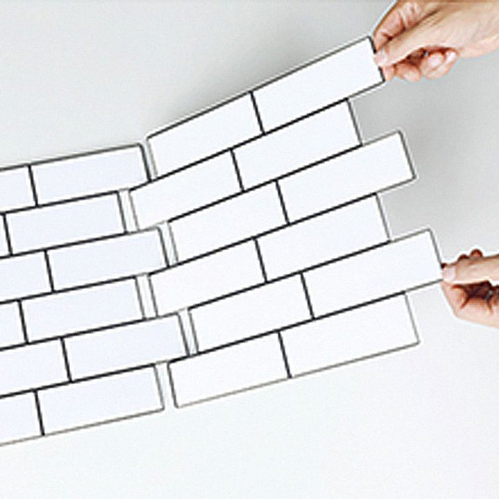 Lisslune | Plastic Peel & Stick Subway Tiles Contemporary Waterproof Peel & Stick Subway Tiles