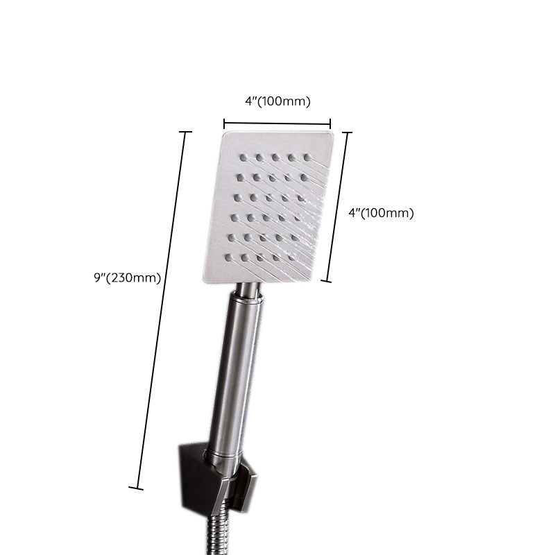 Lisslune | Contemporary Shower Combo Handheld Showerhead Stainless Steel Wall-Mounted Showerhead