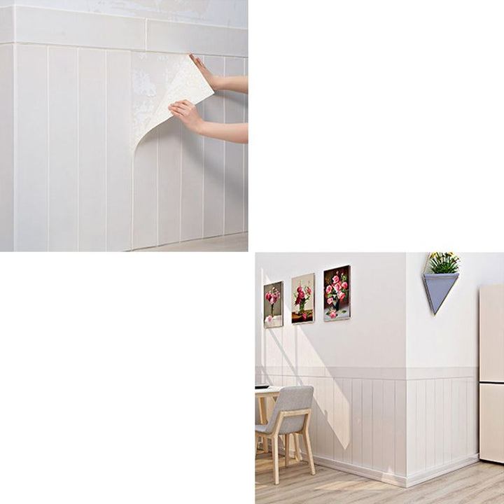 Lisslune | Contemporary Wall Paneling Interior Peel and Press Wall Paneling with Waterproof