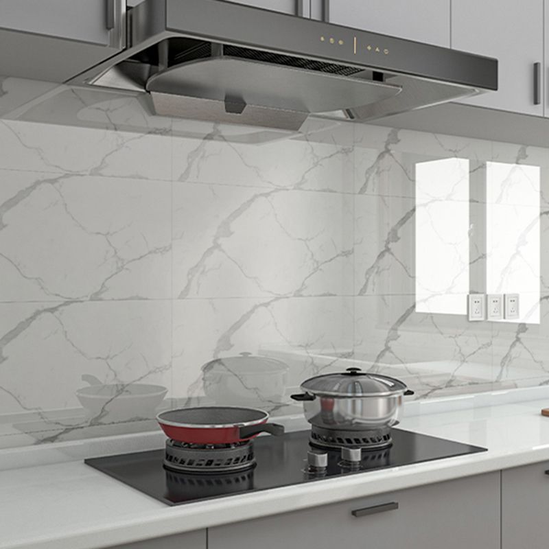 Lisslune | Modern Splash Protection Tiles Smooth Splash Protection Wallpaper for the Kitchen