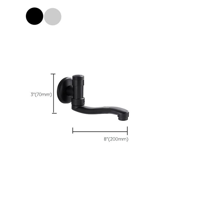 Lisslune | Shower Bath Filler Wall Mount Copper Low Arc Knob Handle Bathtub Faucet Trim