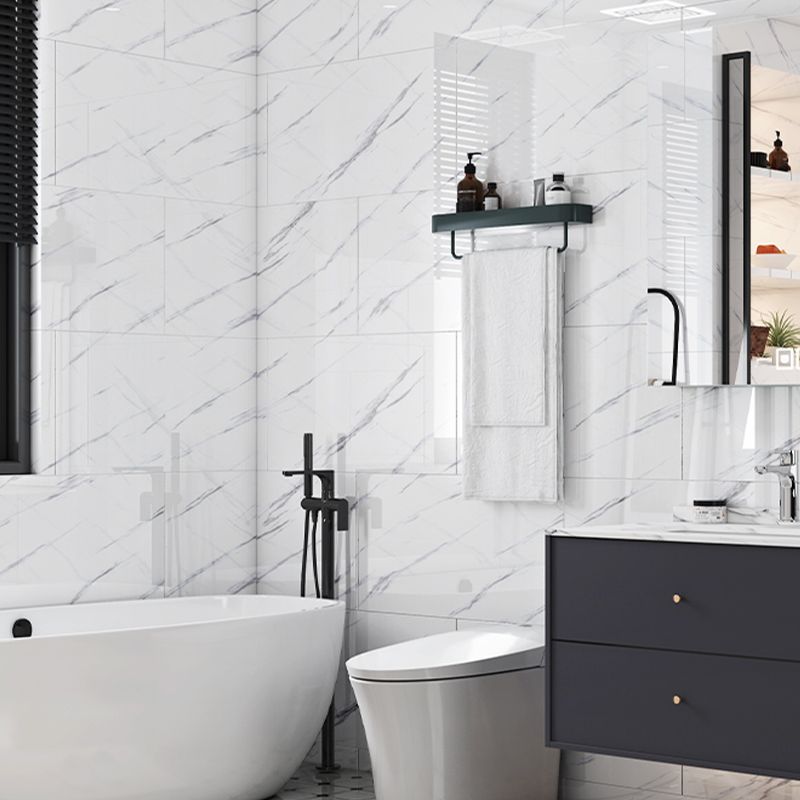 Lisslune | Rectangular Peel-and-Stick Tiles PVC Single Tile for Kitchen and Bathroom