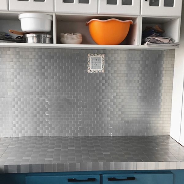 Lisslune | Square Peel & Stick Mosaic Tile Waterproof Mosaic Tiles Wallpaper