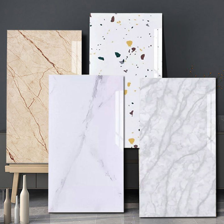 Lisslune | Plastic Peel and Stick Back Wall Single Tile Rectangular Wallpaper
