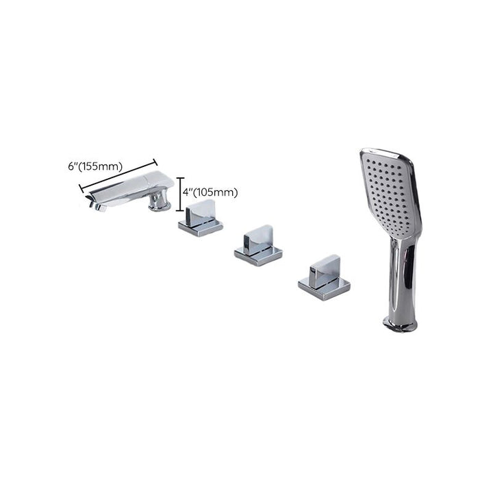Lisslune | Contemporary Style Bathroom Faucet Metal Deck Mounted Bathroom Faucet