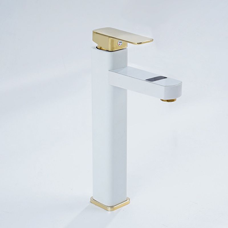 Lisslune | Contemporary Sink Faucet Digital Display Monochrome Low Arc Sink Bathroom Sink