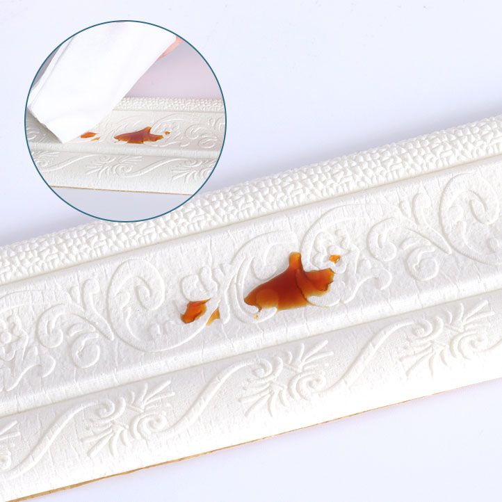 Lisslune | Modern Baseboards 3D Embossing Baseboard PVC Stereo Base Set of 1