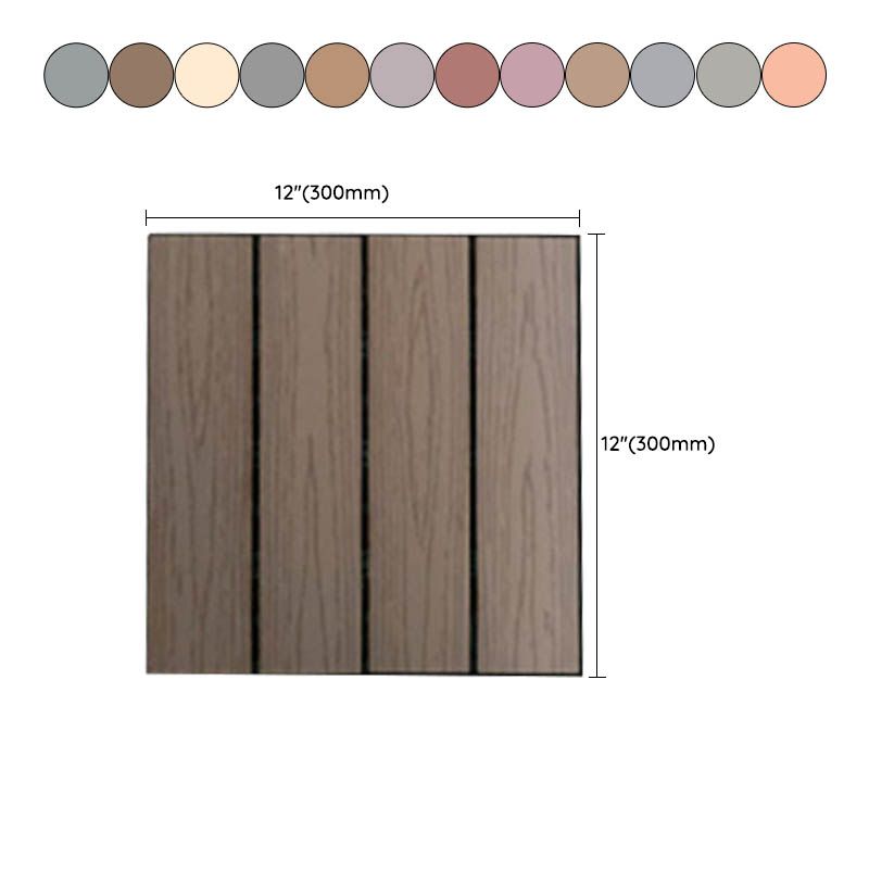 Lisslune | Classic square terrace tiles solid color composite tiles for outdoor use