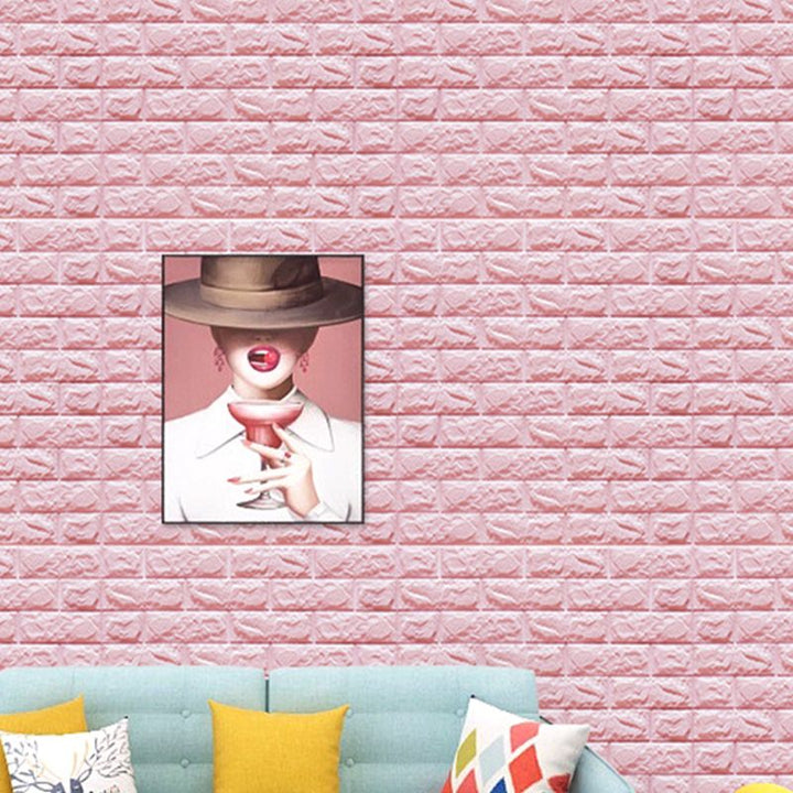 Lisslune | Modern Wall Shelf 3D Brick Bedroom and Living Room Wall Panels