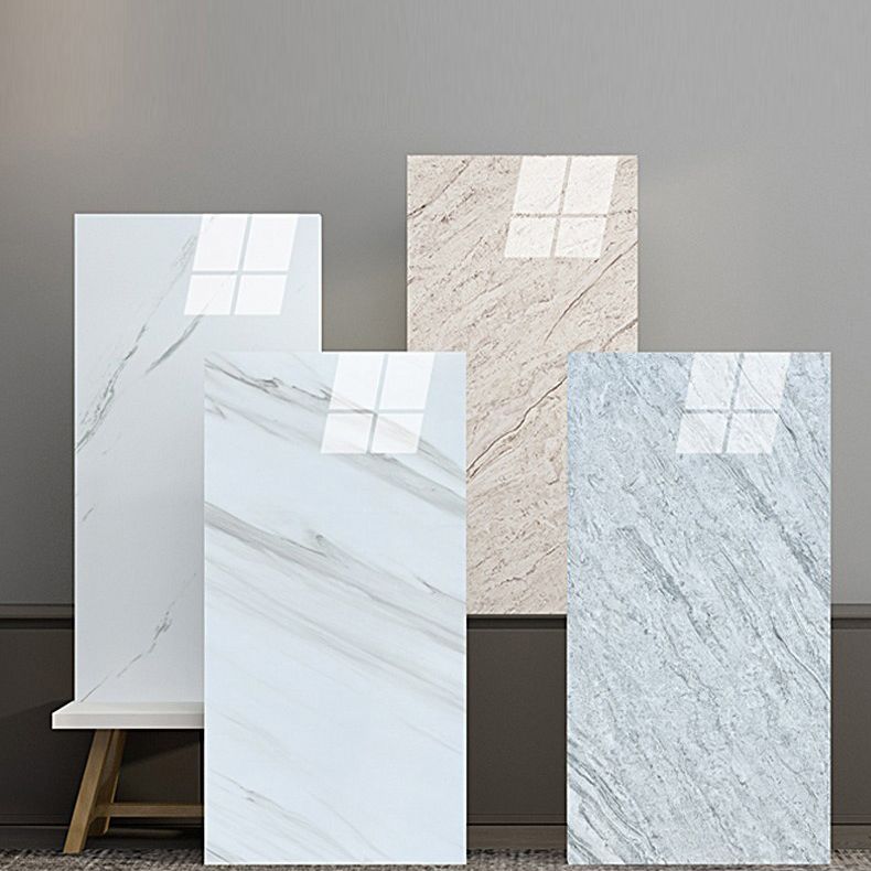 Lisslune | Single Tile Wallpaper Rectangular Peel and Stick Tile Backdrop with Stain Resistant