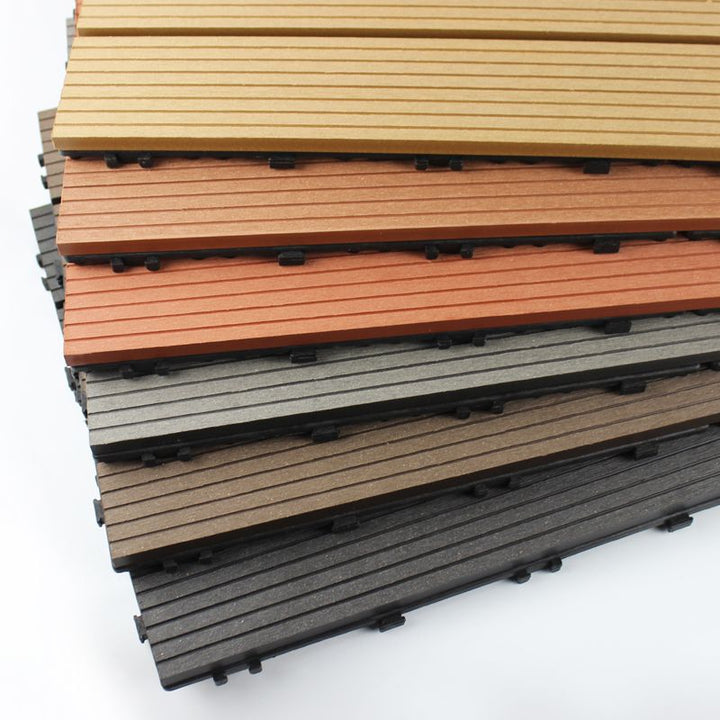 Lisslune | 12" X 24" Deck/Pavement Floor Tiles 4-Slat Decking Tiles